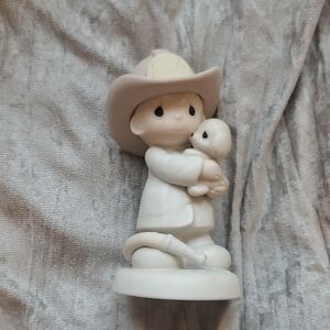 Love Rescued Me- Enesco Firefighter and Puppy Porcelain Figurine
